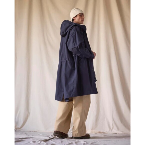 $350 Dockers® x Transnomadica Squall Coat Mens XS Relaxed Fit Navy Blue - Picture 4 of 10